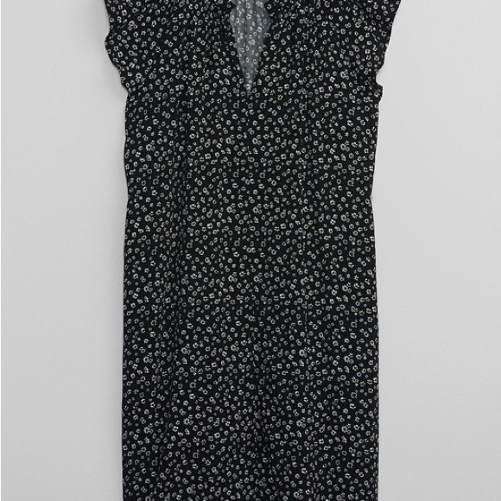 GAP Fluttersleeve Splitneck Mini Dress